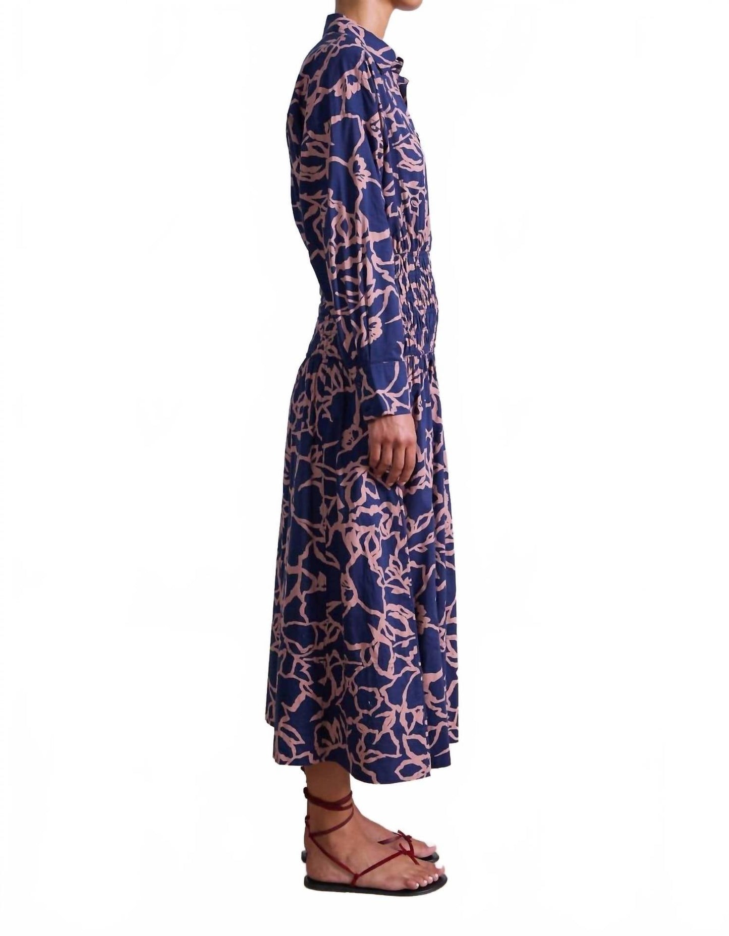 Apiece Apart - Sophia Smocked Shirt Dress