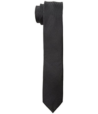 Calvin Klein X Liquid Luxe Skinny Solid Gravata Masculina Preta Tamanho Regular