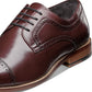 Sapatos Oxford Dickinson Cap Toe Stacy Adams Masculinos Vermelhos Tamanho 8 M
