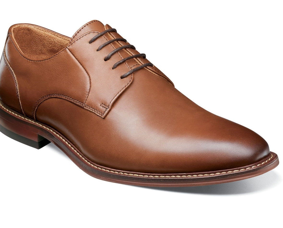 Sapatos Oxford Stacy Adams Marlton com bico liso, masculino, marrom, tamanho 9,5M