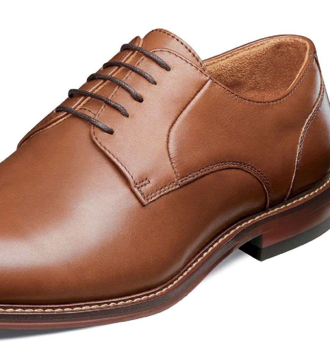 Sapatos Oxford Stacy Adams Marlton com bico liso, masculino, marrom, tamanho 9,5M