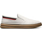 Stacy Adams Delmar Flat Toe Slip-On Masculino Branco Tamanho 12 M