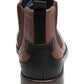 Botas Chelsea Rayford com bico liso Stacy Adams masculinas, marrom