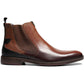 Botas Chelsea Rayford com bico liso Stacy Adams masculinas, marrom