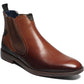 Botas Chelsea Rayford com bico liso Stacy Adams masculinas, marrom