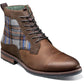 Botas Chukka Stacy Adams Octavius ​​com bico liso, masculinas, marrom, tamanho 13 M