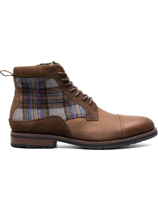 Botas Chukka Stacy Adams Octavius ​​com bico liso, masculinas, marrom, tamanho 13 M