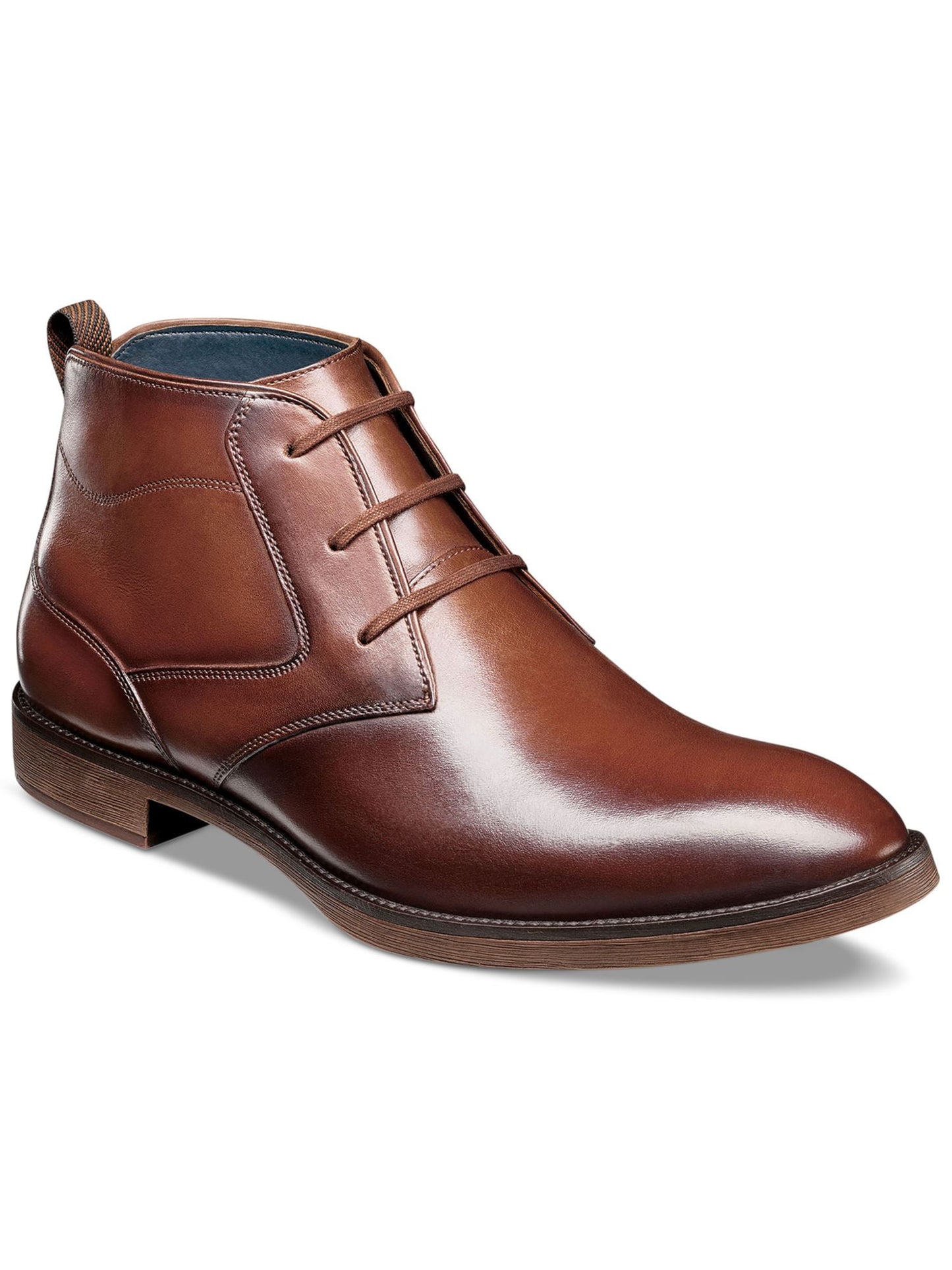 Botas Chukka Stacy Adams Kyron com bico liso e cadarço, tamanho 13 M, marrom