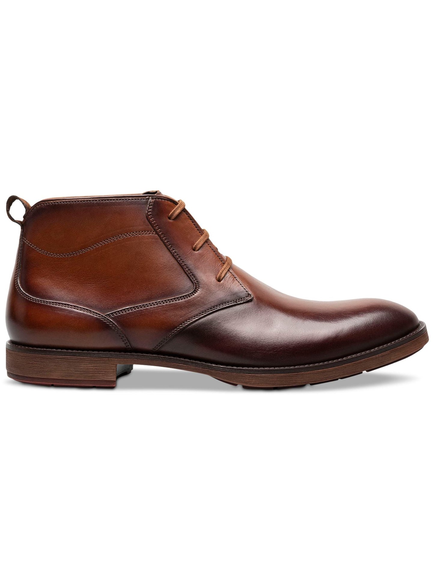 Botas Chukka Stacy Adams Kyron com bico liso e cadarço, tamanho 13 M, marrom