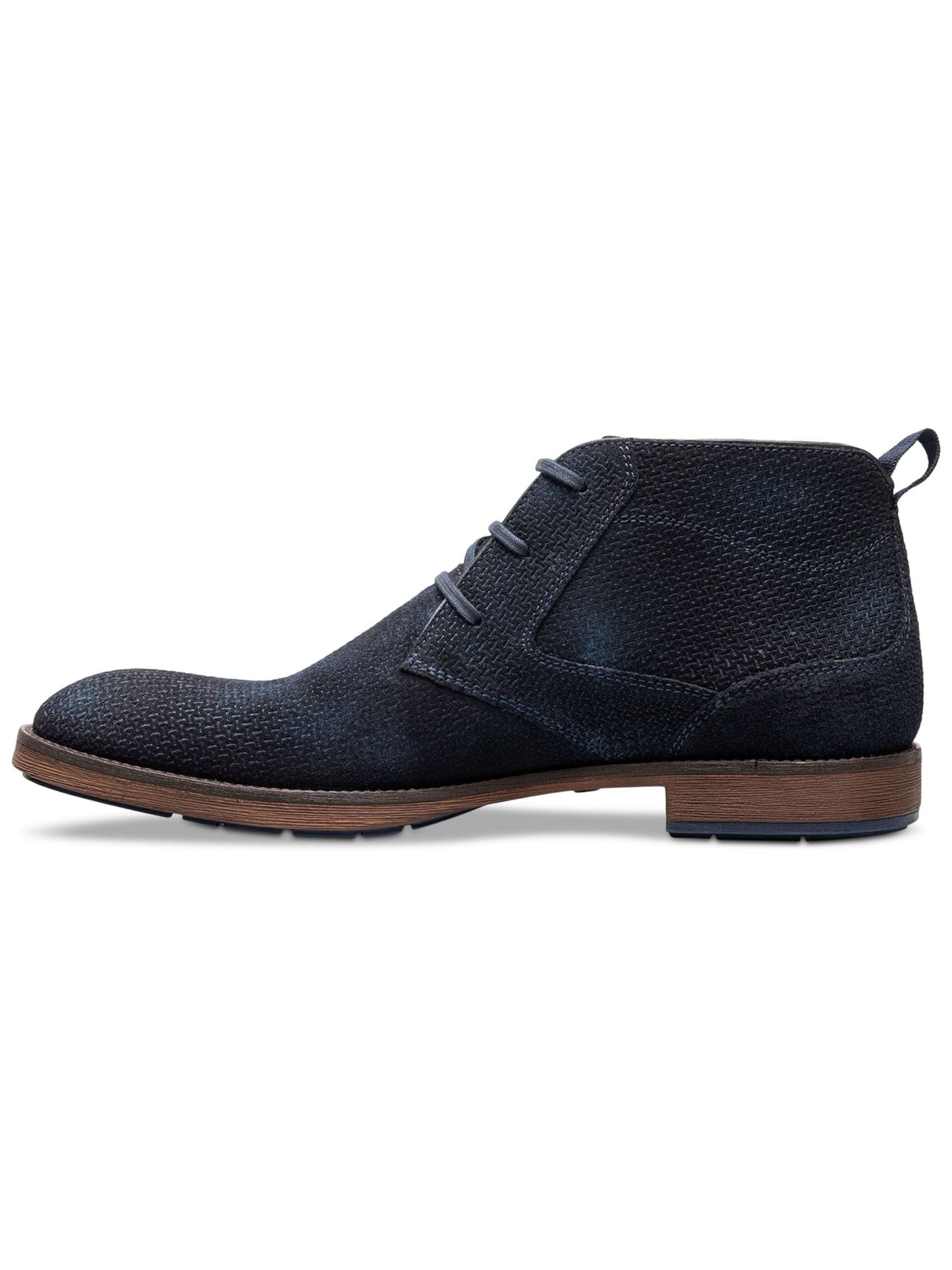 Botas Chukka Stacy Adams Masculinas Kyron Biqueira Lisa com Cadarço Azul