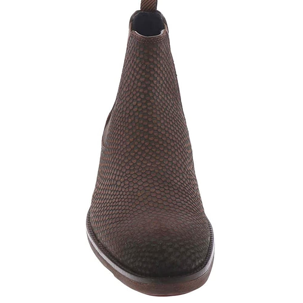 Botas Chelsea Stacy Adams Kayden com bico liso, masculinas, marrom, tamanho 10,5 M