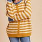 Anniewear - Striped Ribbed Cardigan