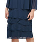 Vestido feminino em camadas com jaqueta azul tamanho 18W da SL Fashions