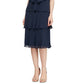 Vestido feminino de chiffon em camadas com cardigan azul tamanho 14 da SL Fashions