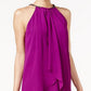Vestido feminino em camadas SL Fashions, roxo, tamanho 8