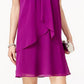 Vestido feminino em camadas SL Fashions, roxo, tamanho 8