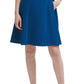 Vestido feminino DKNY com babados e ajuste flare, azul, tamanho 4