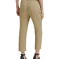 Calça texturizada feminina DKNY de cintura alta, marrom, tamanho 4