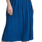 Vestido plissado com cintura franzida DKNY feminino, azul, tamanho 8