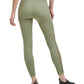 Leggings femininas DKNY de cintura alta 7/8, verde, tamanho médio