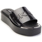 Sandália Slide Plataforma DKNY Laren Feminina Preta Tamanho 6