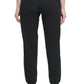 Calça jogger feminina DKNY com bolso e zíper, preta, tamanho grande