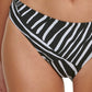 Biquíni DKNY Classic Printed Scoop Feminino, Preto, Tamanho Médio
