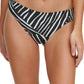 Biquíni DKNY Classic Printed Scoop Feminino, Preto, Tamanho Médio