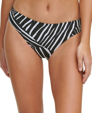 Biquíni DKNY Classic Printed Scoop Feminino, Preto, Tamanho Médio