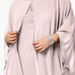 Vestido formal feminino SL Fashions com zíper transparente e strass, sem mangas, com decote em V, comprimento até o joelho, rosa, tamanho 24W