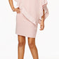 Vestido tubinho com acabamento metálico SL Fashions feminino, rosa, tamanho 16
