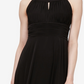 Vestido longo plissado feminino SL Fashions, preto, tamanho 6
