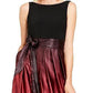 Vestido de festa feminino SL Fashions com faixa de cetim ombré e laço, preto, tamanho 12