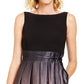 Vestido de festa feminino SL Fashions com faixa de cetim ombré e laço, preto, tamanho 14