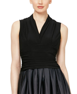 Vestido de festa feminino SL Fashions Ombre, preto, tamanho 10