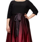 Vestido de baile feminino SL Fashions Ombre preto tamanho 14W