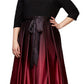 Vestido de baile feminino SL Fashions Plus Ombre preto tamanho 18W