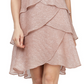 Vestido feminino com brilho e camadas SL Fashions, rosa, tamanho 8