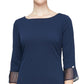 Vestido tubinho plissado feminino SL Fashions azul tamanho 18