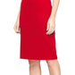 Vestido tubinho com mangas e contas SL Fashions feminino, vermelho, tamanho 10