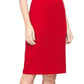Vestido tubinho com mangas e contas SL Fashions feminino, vermelho, tamanho 12