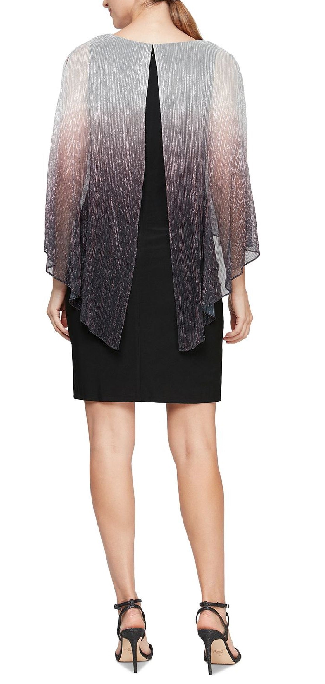 Vestido popover feminino SL Fashions Shimmer Bore preto tamanho 18
