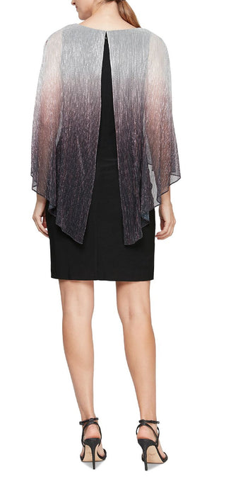 Vestido popover feminino SL Fashions Shimmer Bore preto tamanho 18