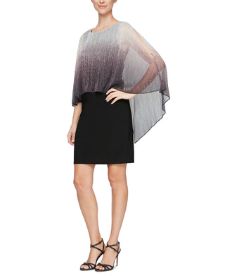 Vestido popover feminino SL Fashions Shimmer Bore preto tamanho 18