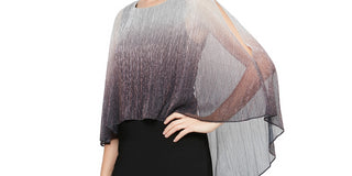 Vestido popover feminino SL Fashions Shimmer Bore preto tamanho 18