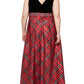 Vestido xadrez feminino SL Fashions com cinto evasê, preto, tamanho 18