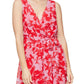 Vestido longo estampado feminino SL Fashions vermelho tamanho 16