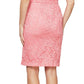 Vestido tubinho de renda feminino SL Fashions rosa tamanho 4