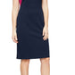 Vestido tubinho com detalhe de laço SL Fashions feminino, azul, tamanho 16