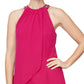 Vestido Halter com Contas SL Fashions Feminino Rosa Tamanho 16 Petite